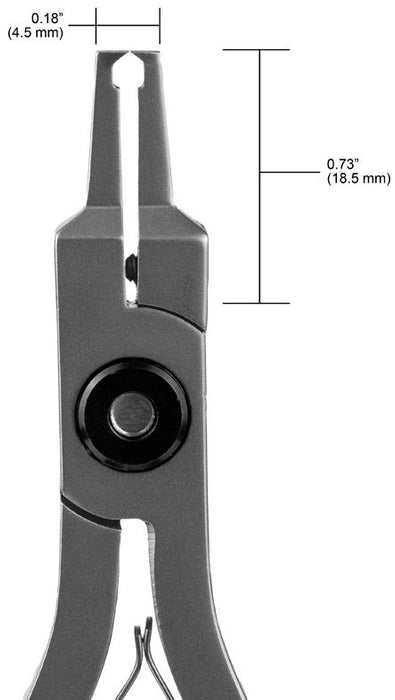 Tronex 7074 Mini Very Narrow Long 90° Head Flush Carbon Steel Cutter, 5.9" OAL