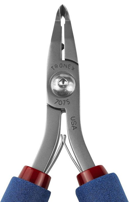 Tronex 7075 SMT Mini Very Small 50° Relieved Head Flush Carbon Steel Cutter with Long Ergonomic Handles, 5.9" OAL