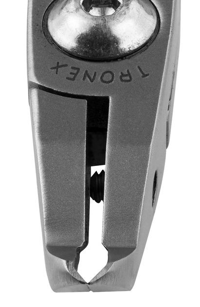 Tronex 7082 Small Oval 50° Relief Head Flush Carbon Steel Cutter with Long Ergonomic Handles, 5.9" OAL