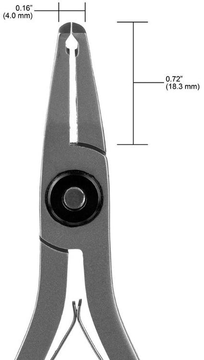 Tronex 7083 SMT Very Fine Small Oval 70° Head Flush Carbon Steel Cutter with Long Ergonomic Handles, 5.9" OAL