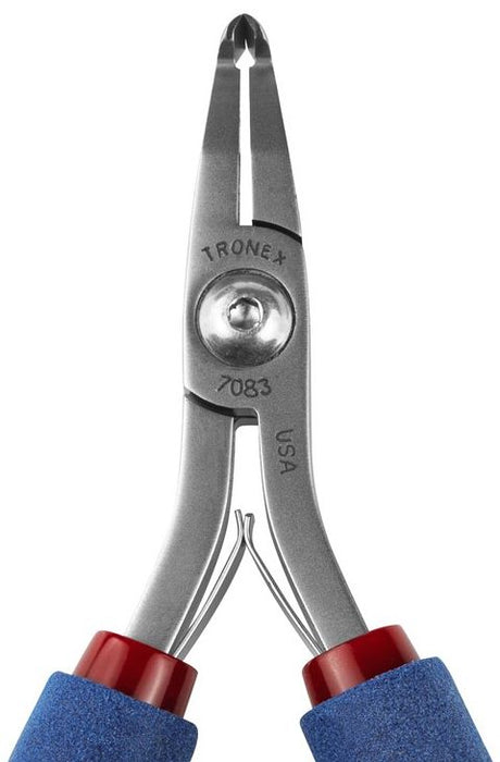 Tronex 7083 SMT Very Fine Small Oval 70° Head Flush Carbon Steel Cutter with Long Ergonomic Handles, 5.9" OAL