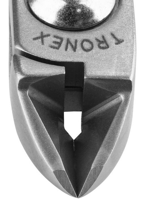 Tronex 7111 General Purpose Strong Medium Oval Head Semi-Flush Carbon Steel Cutter with Long Ergonomic Handles, 5.6" OAL