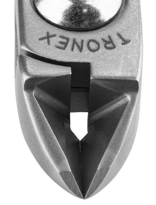 Tronex 7112 General Purpose Strong Medium Oval Head Flush Carbon Steel Cutter with Long Ergonomic Handles, 5.6" OAL