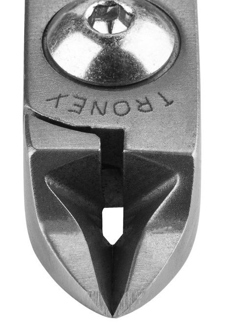 Tronex 7122 General Purpose Strong Medium Oval Relieved Head Flush Carbon Steel Cutter with Long Ergonomic Handles, 5.6" OAL