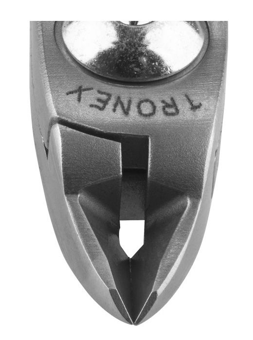 Tronex 7312 SMT Mini Oval Head Flush Carbon Steel Cutter with Long Ergonomic Handles, 5.5" OAL