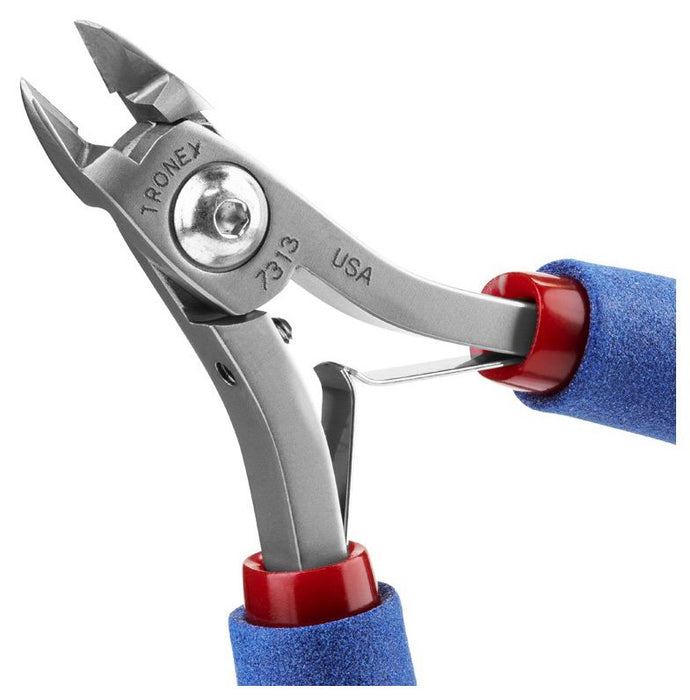 Tronex 7313 SMT Mini Oval Head Razor-Flush Carbon Steel Cutter with Long Ergonomic Handles, 5.5" OAL