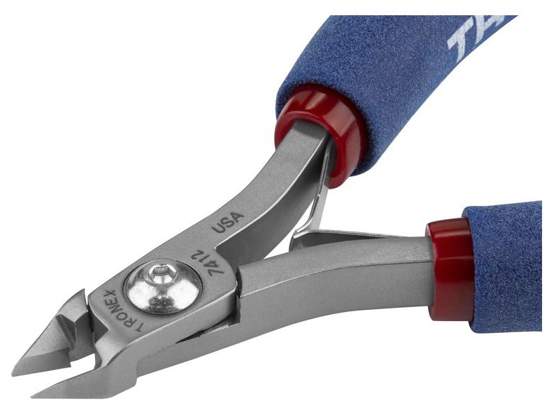 Tronex 7412 Mini Tapered Head Flush Carbon Steel Cutter with Long Ergonomic Handles, 5.6" OAL