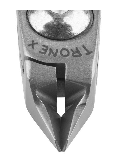 Tronex 7423 Mini Tapered & Relieved Head Razor-Flush Carbon Steel Cutter with Long Ergonomic Handles, 5.6" OAL