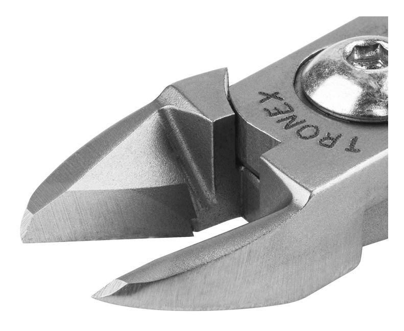 Tronex 7512 General Purpose Large Oval Head Flush Carbon Steel Cutter with Long Ergonomic Handles, 5.7" OAL