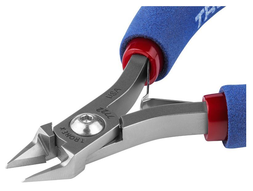 Tronex 7722 Extra Long Large Tapered & Relieved Head Flush Carbon Steel Cutter with Long Ergonomic Handles, 5.7" OAL