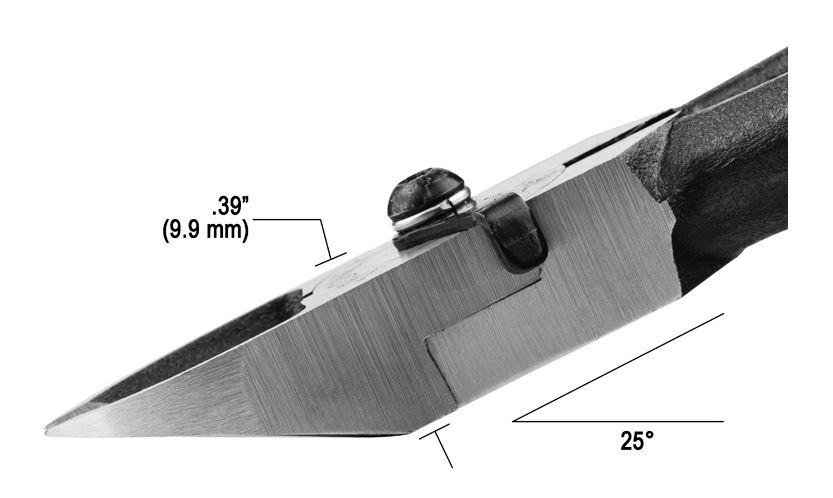 Tronex 7812 Heavy-Duty Long Extra Large Oval Head Flush Forged Carbon Steel Cutter with Long Ergonomic Handles, 6.2" OAL