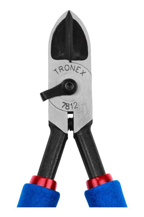 Tronex 7812 Heavy-Duty Long Extra Large Oval Head Flush Forged Carbon Steel Cutter with Long Ergonomic Handles, 6.2" OAL