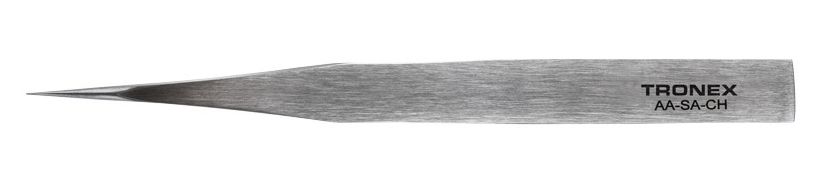 Tronex AA-SA-CH Precision Stainless Steel Tweezer with Straight, Fine, Pointed Tips