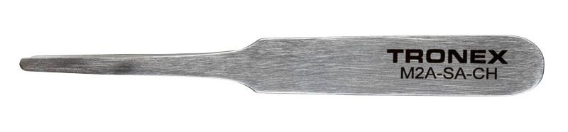 Tronex M2A-SA-CH Mini Stainless Steel Tweezer with Straight, Slight Tapered, Blunt Tips