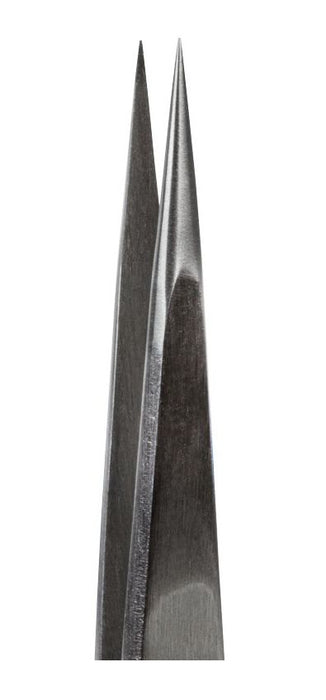 Tronex M3C-SA-CH Mini Stainless Steel Tweezer with Straight, Slight Tapered, Short, Very Fine, Pointed Tips