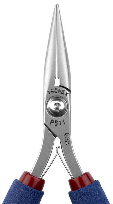 Tronex P511 Chain Nose Pliers with Long, Smooth Jaw, 5.50" OAL