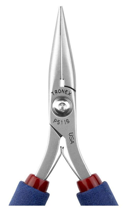 Tronex P511S Chain Nose Pliers with Long, Serrated Jaw, 5.50" OAL