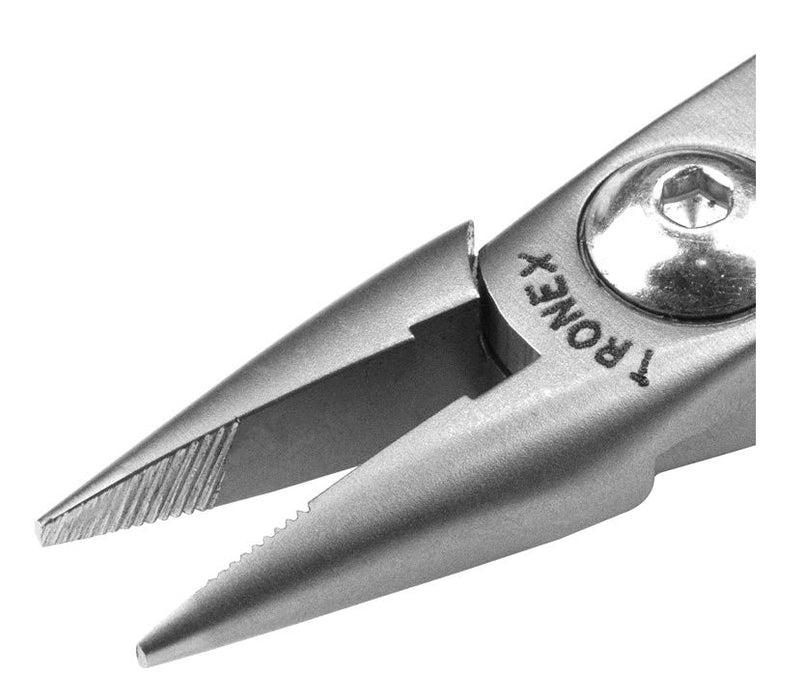 Tronex P513S Chain Nose Pliers with Short, Serrated Jaw, 4.90" OAL