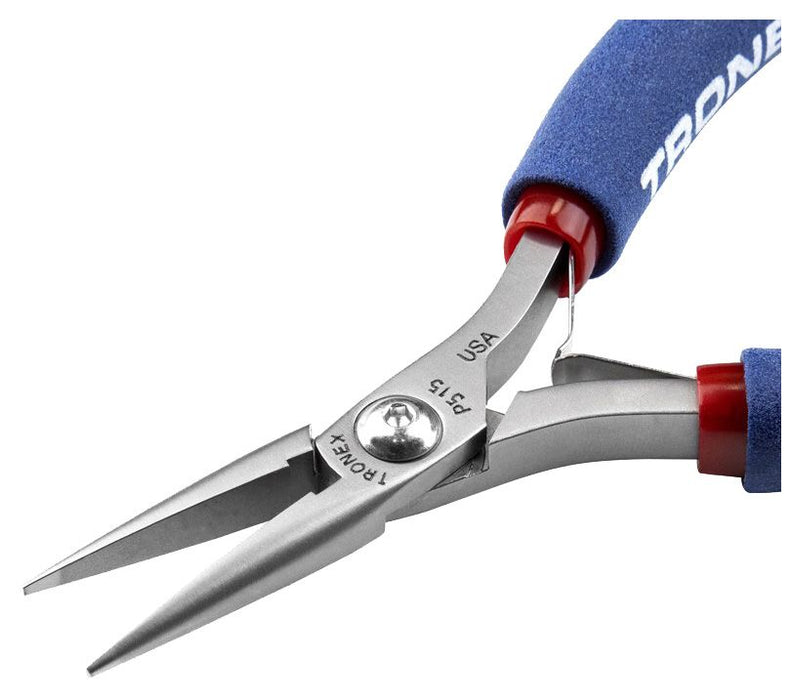 Tronex P515 Chain Nose Pliers with Long, Smooth Jaw & Extra-Fine Tips, 5.40" OAL