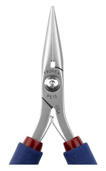 Tronex P515 Chain Nose Pliers with Long, Smooth Jaw & Extra-Fine Tips, 5.40" OAL