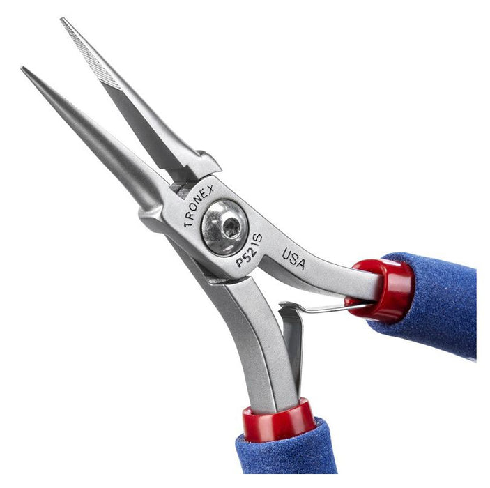 Tronex P521S Needle Nose Lead-Forming Pliers with Long, Serrated Jaw, 5.40" OAL