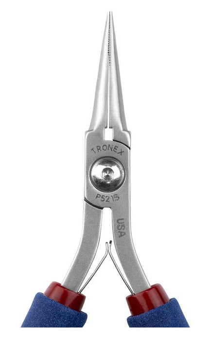 Tronex P521S Needle Nose Lead-Forming Pliers with Long, Serrated Jaw, 5.40" OAL