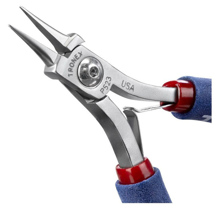 Tronex P523 Needle Nose Pliers with Short, Smooth Jaw, 4.90" OAL