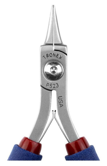 Tronex P523 Needle Nose Pliers with Short, Smooth Jaw, 4.90" OAL