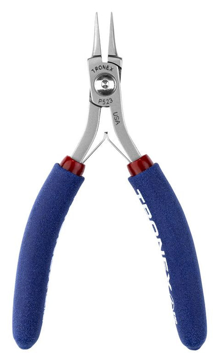 Tronex P523 Needle Nose Pliers with Short, Smooth Jaw, 4.90" OAL