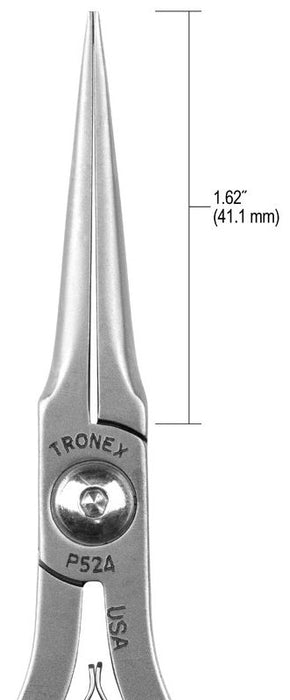 Tronex P524 Needle Nose Pliers with Extra-Long, Smooth Jaw, 5.80" OAL