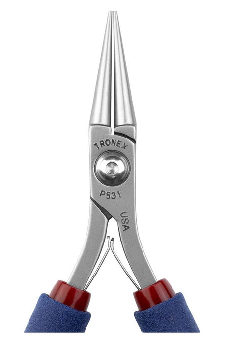 Tronex P531 Round Nose Bending Pliers with Long Jaw, 5.40" OAL