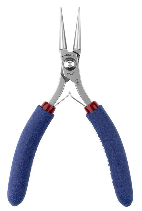 Tronex P531 Round Nose Bending Pliers with Long Jaw, 5.40" OAL