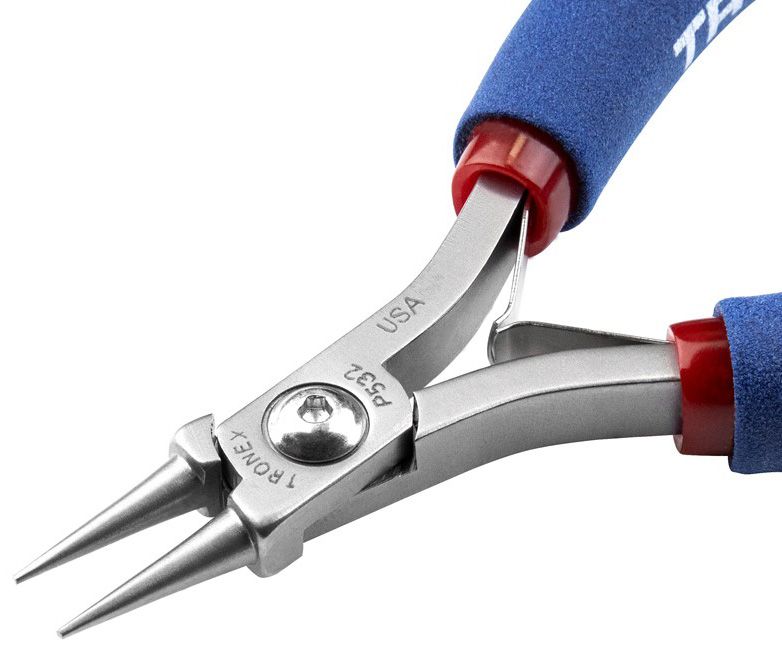 Tronex P532 Round Nose Bending Pliers with Short Jaw, 4.90" OAL