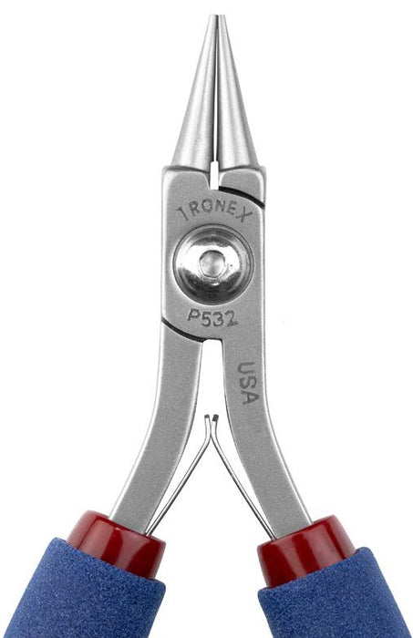 Tronex P532 Round Nose Bending Pliers with Short Jaw, 4.90" OAL