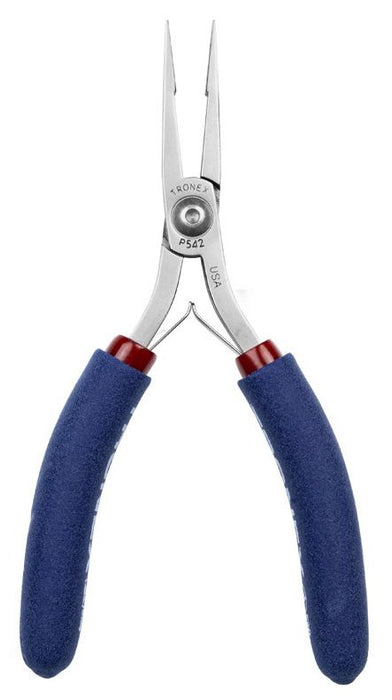 Tronex P542 Flat Nose Pliers with Long, Smooth Jaw & Wide Step Tips, 5.40" OAL