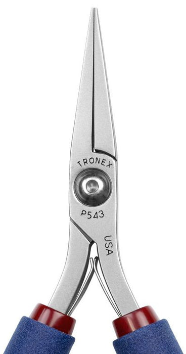 Tronex P543 Long, Thin Flat Nose Pliers with Long, Smooth Jaw, 5.40" OAL