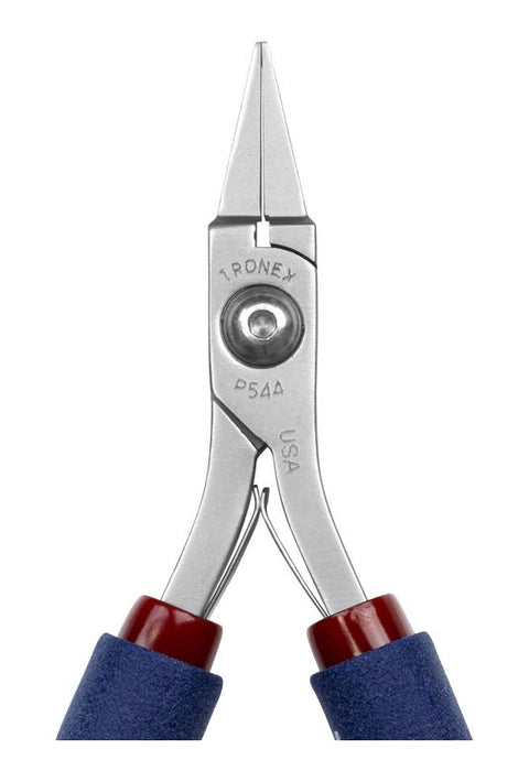 Tronex P544 Flat Nose Gripping/Bending Pliers with Short, Smooth Jaw, 5.00" OAL