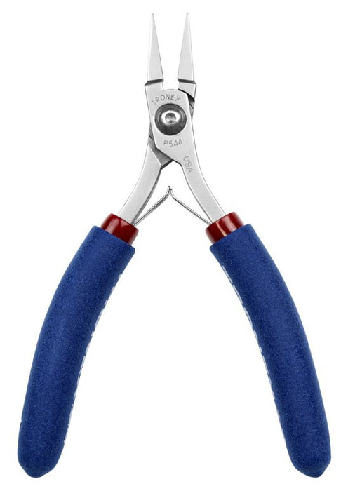 Tronex P544 Flat Nose Gripping/Bending Pliers with Short, Smooth Jaw, 5.00" OAL