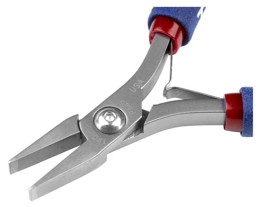 Tronex P545 Flat Nose Pliers with Short, Smooth Jaw & Wide Tips, 5.00" OAL