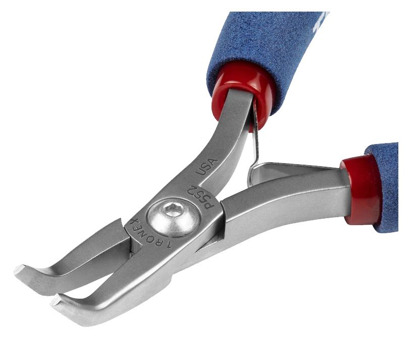 Tronex P552 Bent Nose Pliers with 60° Angled Sturdy Tips, 5.00" OAL