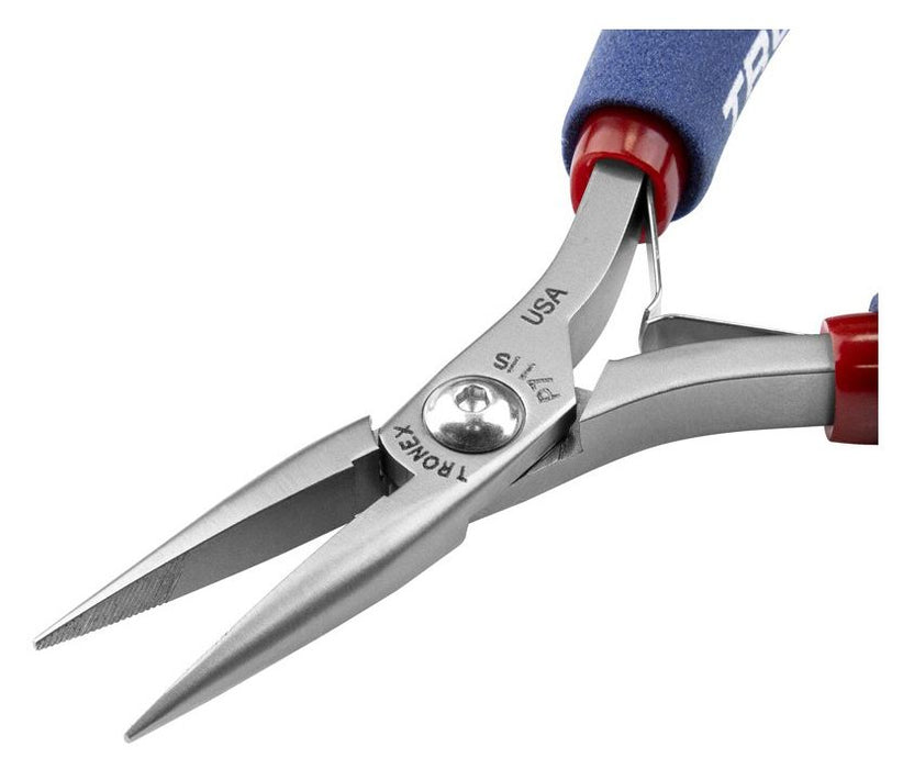 Tronex P711S Chain Nose Pliers with Long, Serrated Jaw & Long Ergonomic Handles, 6.50" OAL