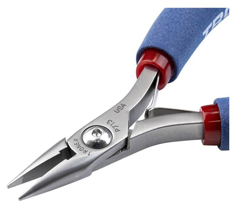 Tronex P713 Chain Nose Pliers with Short, Smooth Jaw & Long Ergonomic Handles, 5.90" OAL