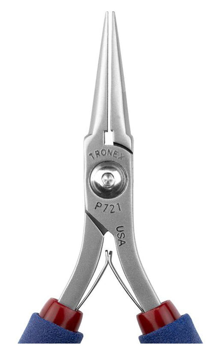 Tronex P721 Needle Nose Lead-Forming Pliers with Long, Smooth Jaw & Long Ergonomic Handles, 6.40" OAL