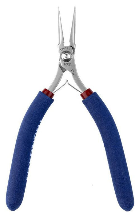 Tronex P721 Needle Nose Lead-Forming Pliers with Long, Smooth Jaw & Long Ergonomic Handles, 6.40" OAL