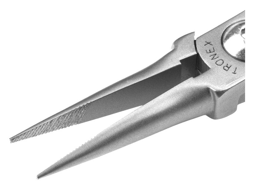 Tronex P721S Needle Nose Lead-Forming Pliers with Long, Serrated Jaw & Long Ergonomic Handles, 6.40" OAL