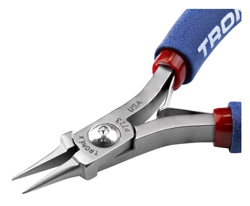 Tronex P723 Needle Nose Pliers with Short, Smooth Jaw & Long Ergonomic Handles, 5.90" OAL