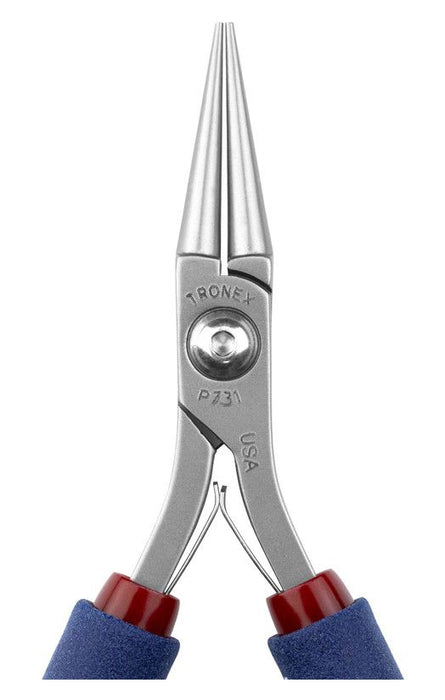 Tronex P731 Round Nose Bending Pliers with Long Jaw & Long Ergonomic Handles, 6.40" OAL