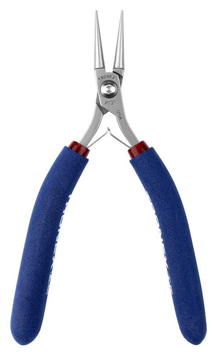 Tronex P731 Round Nose Bending Pliers with Long Jaw & Long Ergonomic Handles, 6.40" OAL