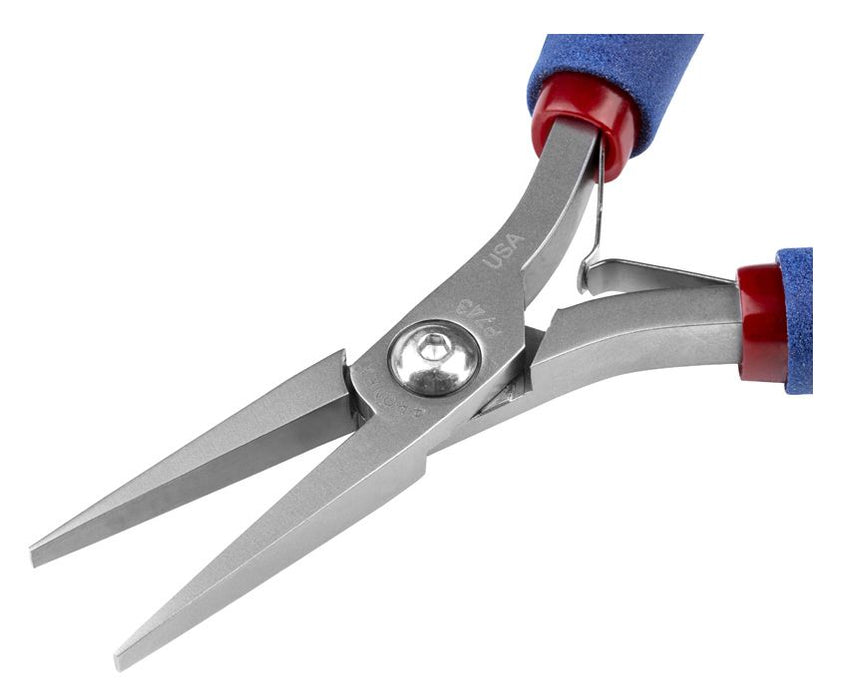 Tronex P743 Long, Thin Flat Nose Pliers with Long, Smooth Jaw & Long Ergonomic Handles, 6.40" OAL