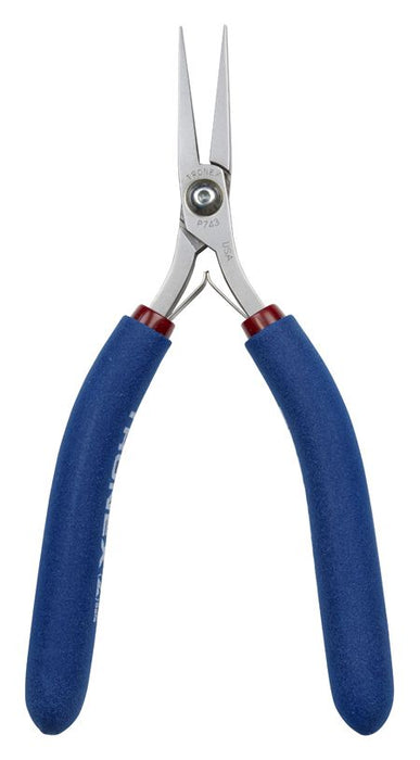 Tronex P743 Long, Thin Flat Nose Pliers with Long, Smooth Jaw & Long Ergonomic Handles, 6.40" OAL